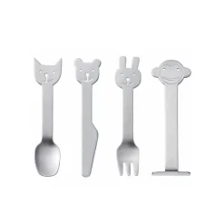 Animal Friends Børnebestik 4 dele