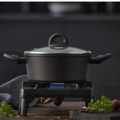 Ceramica Gryde med glaslåg