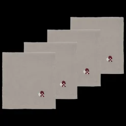 Christmas Hearts Embroidery Stofservietter 4 stk.