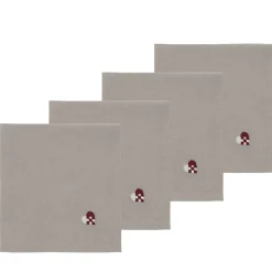 Christmas Hearts Embroidery Stofservietter 4 stk.