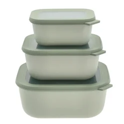 Cirqula høj Rekt. skålesæt m.låg 3 stk.