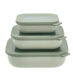 Cirqula lav Rekt. skålesæt m.låg 3 stk.