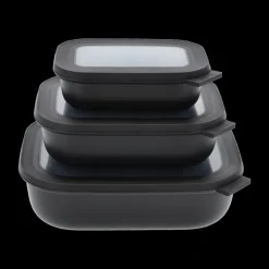 Cirqula lav Rekt. skålesæt m.låg 3 stk.