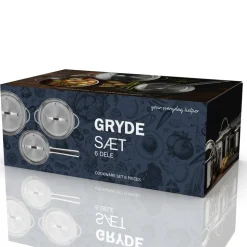 Endurance Grydesæt m/låg 6 dele