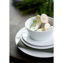 Eventail Tallerken flad med fane