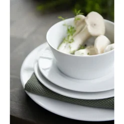 Eventail Tallerken flad med fane