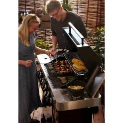 Grillspyd m. stativ 6 stk.