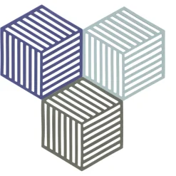 Hexagon Bordskåner 3 stk.