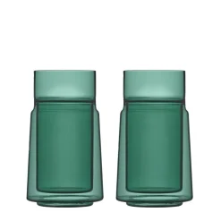 Large Dobbeltvægget glas 2 stk.
