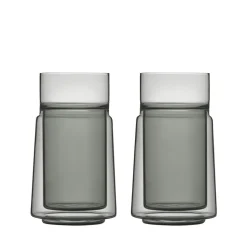 Large Dobbeltvægget glas 2 stk.