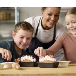 Mini-brødformsæt m. kagerulle 3 dele