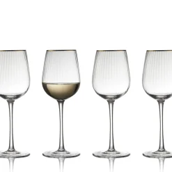 Palermo Gold Hvidvinsglas 4 stk.