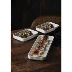 Plissé Fad rektangulært