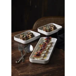 Plissé Fad rektangulært