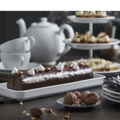 Plissé Fad rektangulært