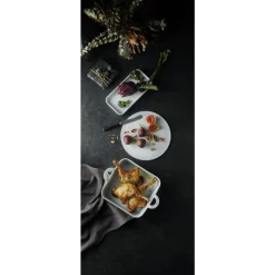 Plissé Fad rektangulært