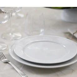 Plissé Tallerken flad