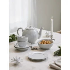 Plissé Tallerken flad