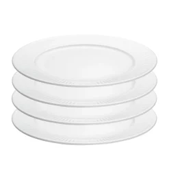 Plissé Tallerken flad 4 stk.