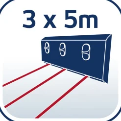 Rollfix Triple 150 Longline Vægmonteret tørrestativ