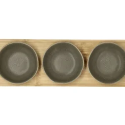 Shoku Bambusbakke med 3 skåle