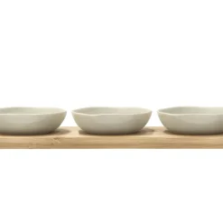 Shoku Bambusbakke med 3 skåle