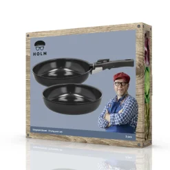 Stegepandesæt aftagel. håndtag