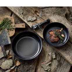 Stegepandesæt aftagel. håndtag