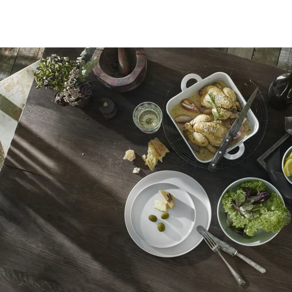 Toulouse Tallerken flad lige kant