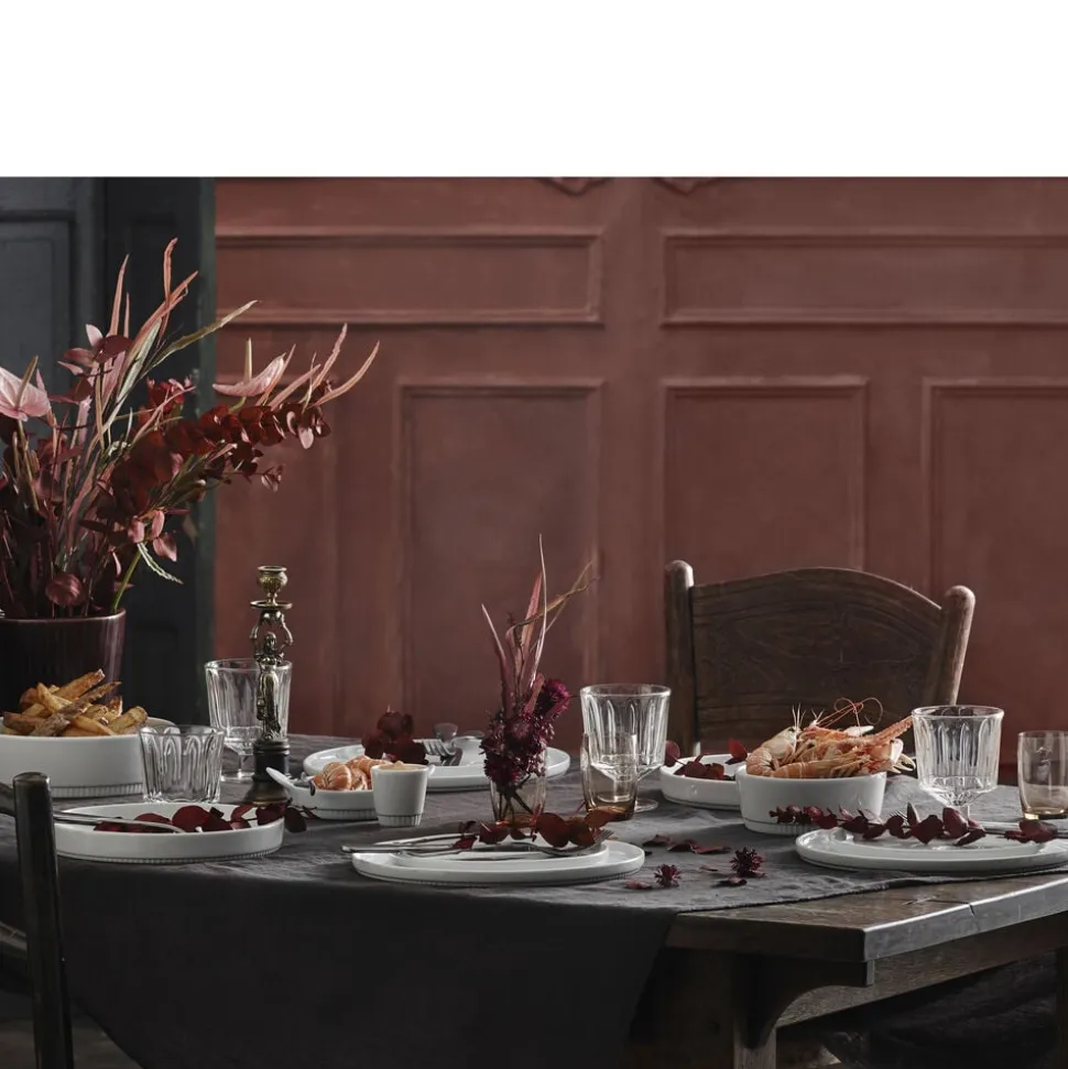 Toulouse Tallerken flad lige kant