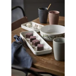 Vinter Plissé Fad rektangulært