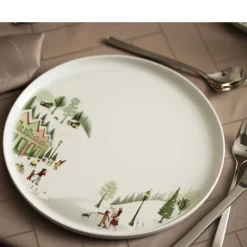 Vinter Toulouse Tallerken flad lige kant