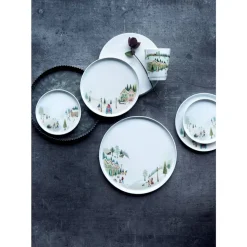 Vinter Toulouse Tallerken flad lige kant